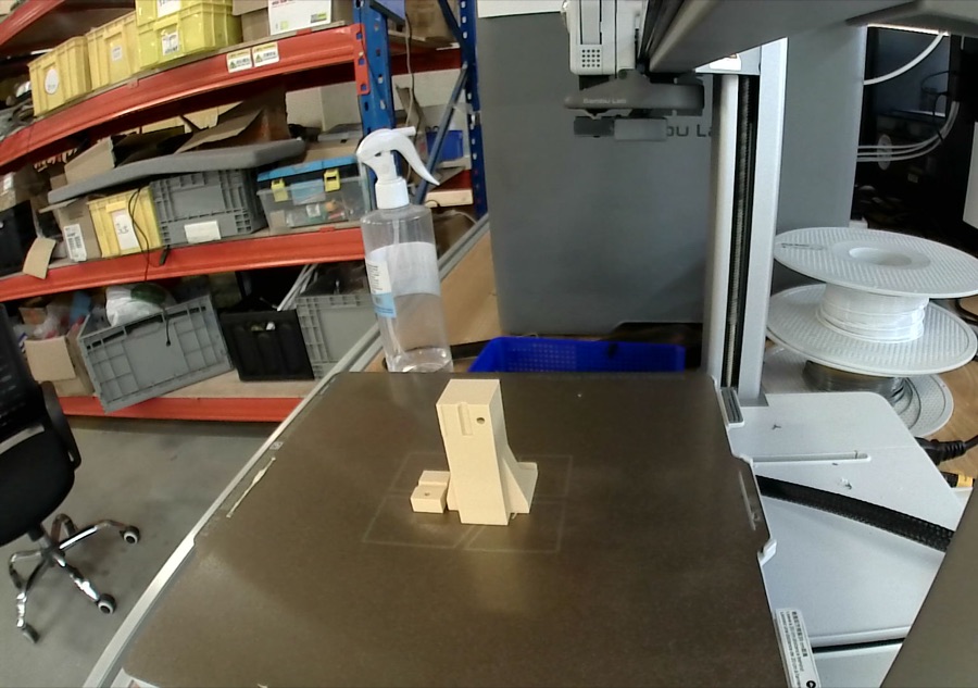 A hex-bit clamp printed on our farm